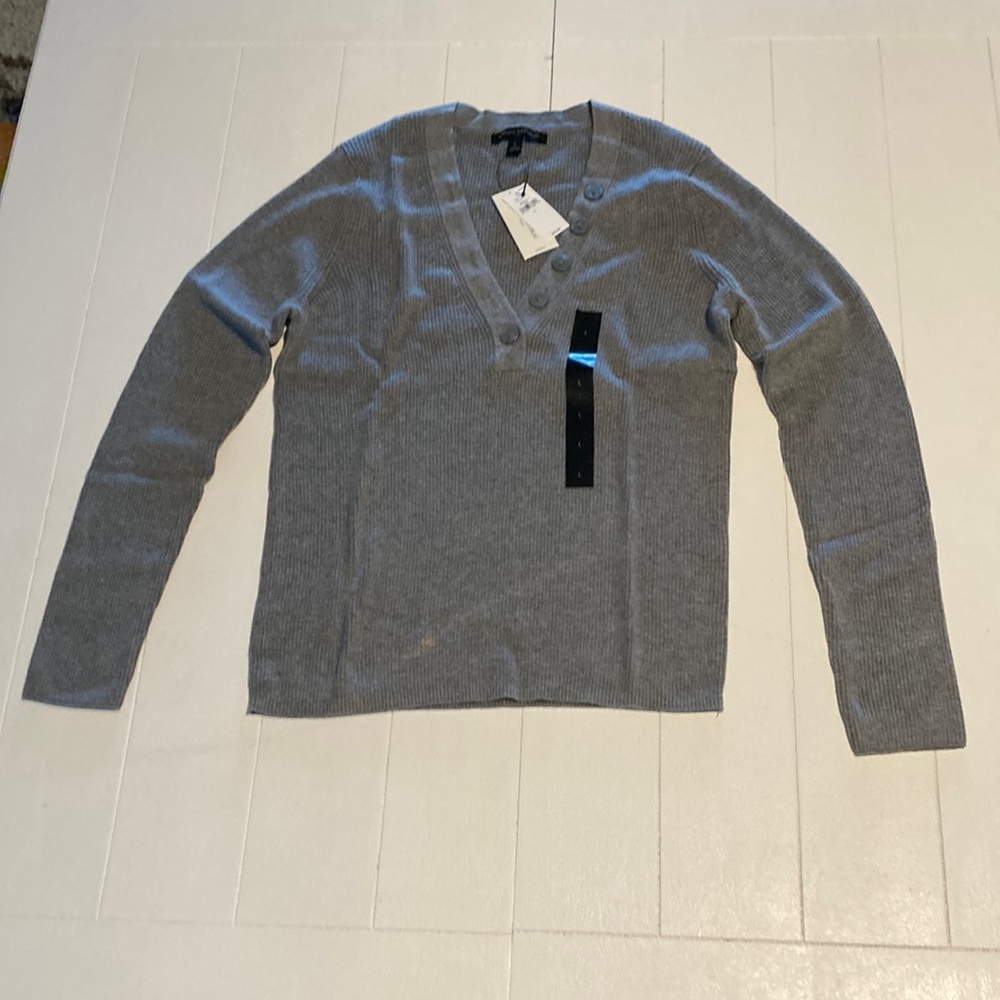 NWT Banana Republic ribbed button Henley shirt size Large